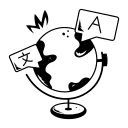 Language icon representing translation options