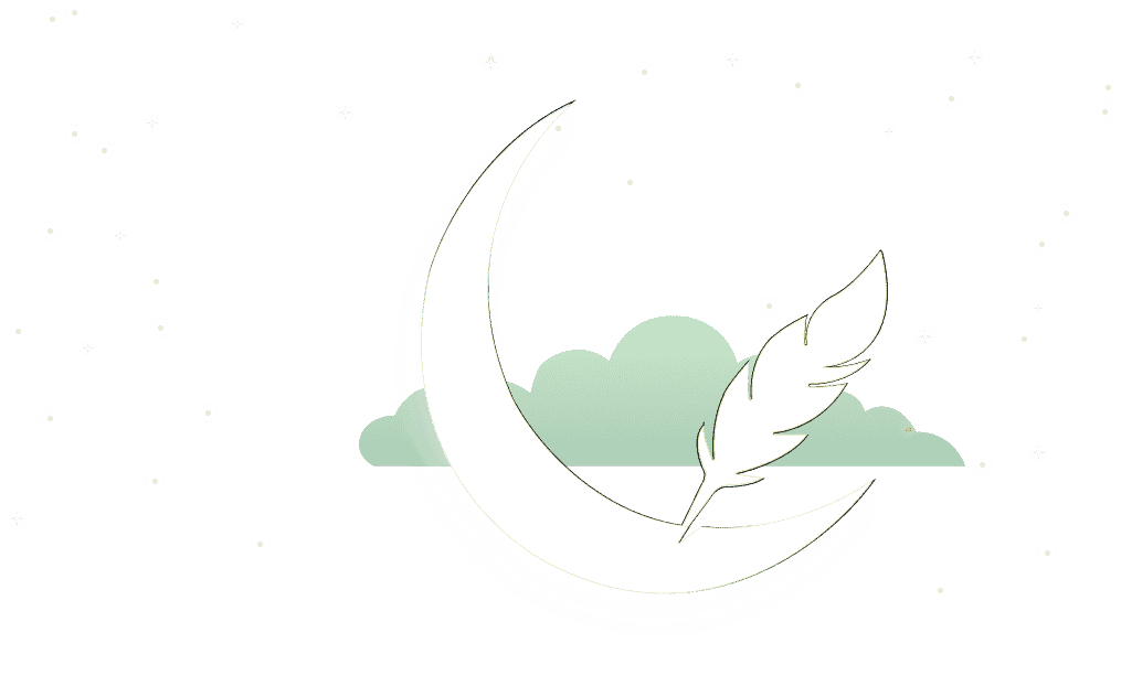 Illustration of moon, star, and cloud representing islamic dream meanings